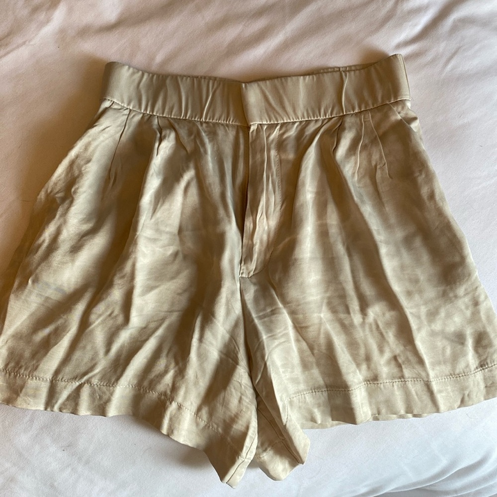 Zara satin shorts